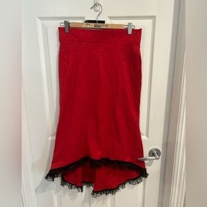 Steampunk Brocade Asymmetrical skirt